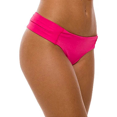Selina High Waist Bikini Bottom Dark Pink