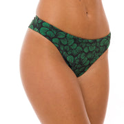 Green Waves Brazilian Classic Thong Bikini Bottom