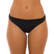 Solid Black Brazilian Classic Thong Bikini Bottom