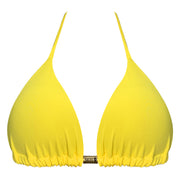 Solid Yellow Brazilian Triangle Bikini Top