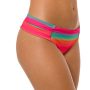 Colorful Rainbow Brazilian Wide Side Bikini Bottom