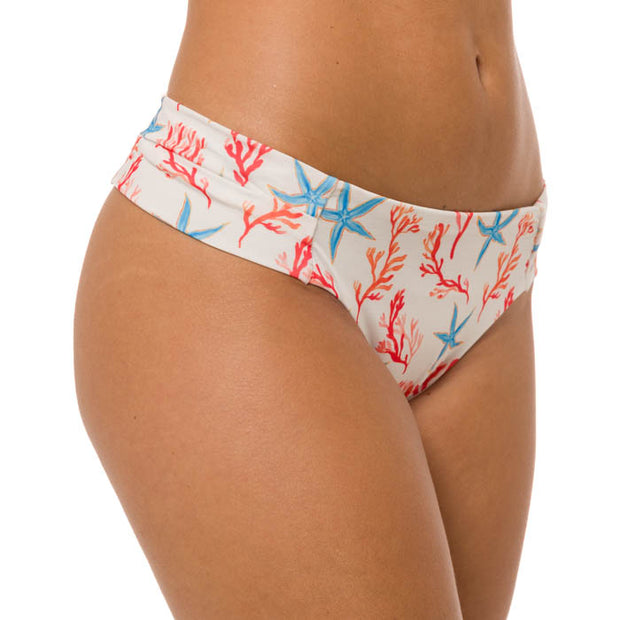 White Starfish Brazilian Wide Side Bikini Bottom