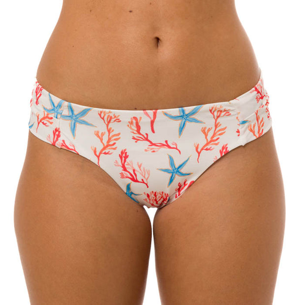 White Starfish Brazilian Wide Side Bikini Bottom