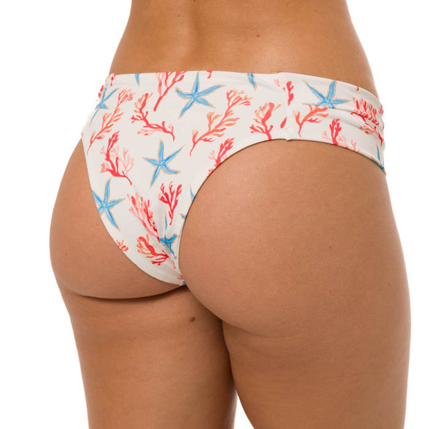 White Starfish Brazilian Wide Side Bikini Bottom