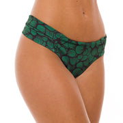 Green Waves Brazilian Wide Side Bikini Bottom