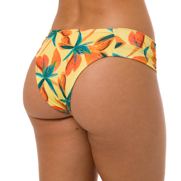 Yellow Spring Brazilian Wide Side Bikini Bottom