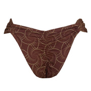 Brown Shells  Brazilian Classic Side Scrunch Bikini Bottom