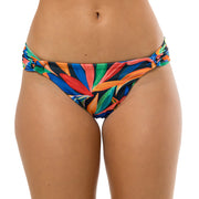 Colorful Foliage Brazilian Classic Side Scrunch Bikini Bottom