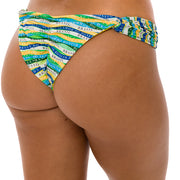 Brazil Colors Print Brazilian Classic Side Scrunch Bikini Bottom