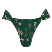 Green Tropical Solar Brazilian Classic Side Scrunch Bikini Bottom