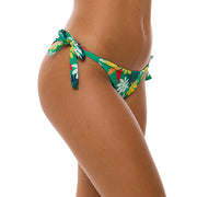 Colorful Leaves Brazilian Tie Bikini Bottom