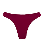 Solid Cherry Red Brazilian Classic Thong Bikini Bottom