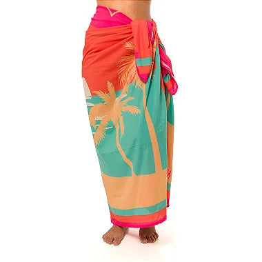 Colorful Rainbow Swim Sarong Pareo Cover Up