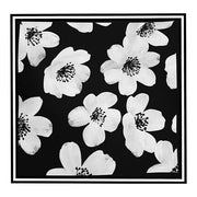 Black and White Floral Swim Sarong Pareo Cover Up