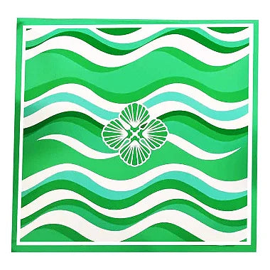 White Waves Swim Sarong Pareo Cover Up