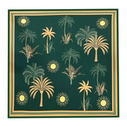 Green Tropical Solar Swim Sarong Pareo Cover Up