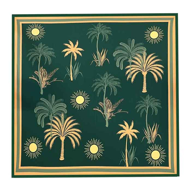 Green Tropical Solar Swim Sarong Pareo Cover Up