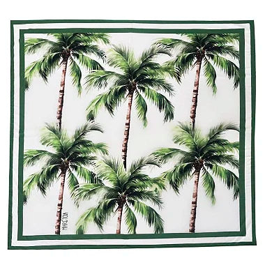White Coconut Trees Swim Sarong Pareo Cover Up