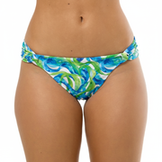 Green and Blue Seaweed Brazilian Classic Side Scrunch Bikini Bottom