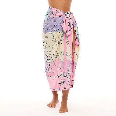 Pink Candy Love Swim Sarong Pareo Cover Up