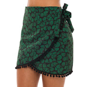 Green Waves Swim Cover Up Pareo Skirt