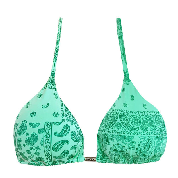 Mint Green Bali Brazilian Triangle Bikini Top