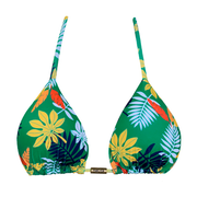 Colorful Leaves Brazilian Triangle Bikini Top