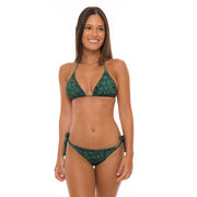 Green Waves Brazilian Triangle Bikini Top