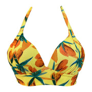 Yellow Spring Brazilian Halter Bikini Top