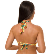 Yellow Spring Brazilian Halter Bikini Top