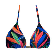 Colorful Foliage Brazilian Triangle Bikini Top