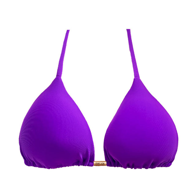 Solid Purple Brazilian Triangle Bikini Top