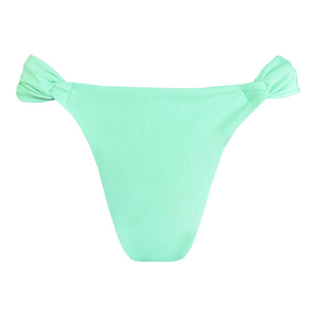 Solid Mint Green Brazilian Classic Side Scrunch Bikini Bottom