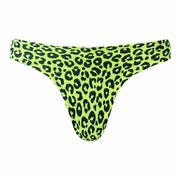 Neon Green Jaguar Brazilian Classic Thong Bikini Bottom