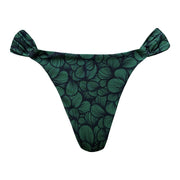 Green Waves Brazilian Classic Side Scrunch Bikini Bottom