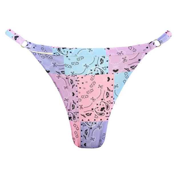 Pink Candy Love Brazilian Thong Bikini Bottom