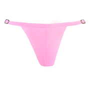 Solid Pink Cotton Candy Brazilian Thong Bikini Bottom
