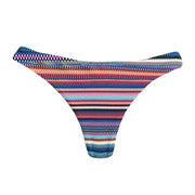 Colorful Stripes Brazilian Classic Thong Bikini Bottom