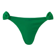 Solid Green Brazilian Classic Side Scrunch Bikini Bottom