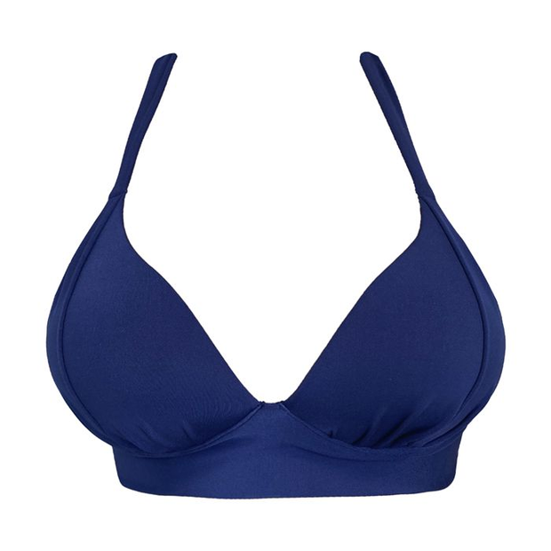 Solid Royal Blue Brazilian Halter Bikini Top
