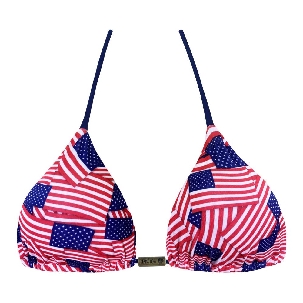 American flag outlet triangle bikini